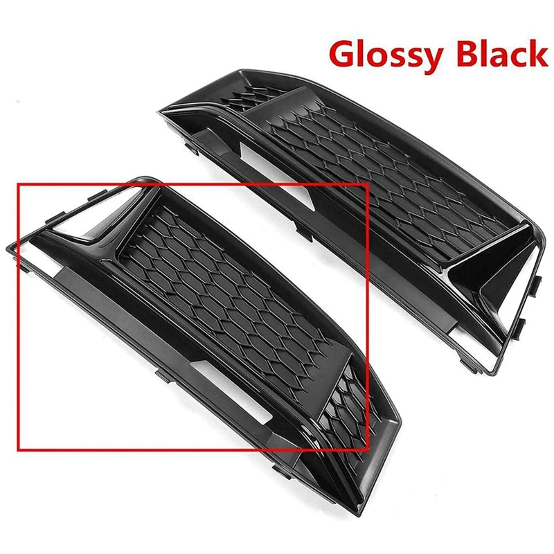 

8W0807681K 8W0807682K Fog Light Frame Bumper Honeycomb Lower Grid Grille Car For A4 B9 S-Line S4