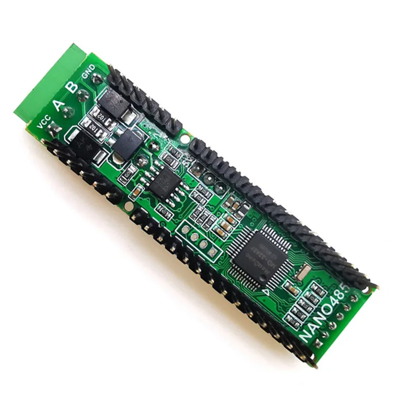 Фото Плата разработки Nano 485 12В-48В с питанием от шины для Arduino RS485 422, улучшенная версия Nano R3, USB-кабель 340G №5