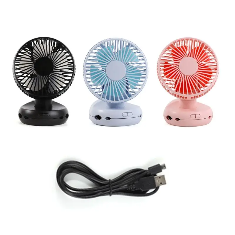 

USB Desk Table Fan Small Air Circulator Quiet Mini Portable Retro Fan drop shipping