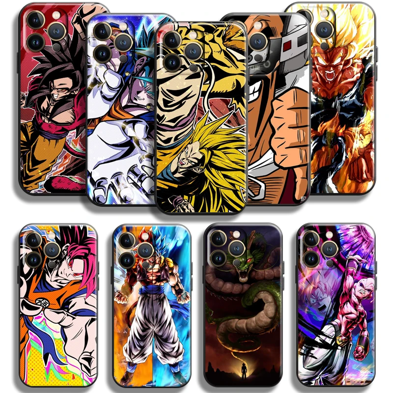 

Japan Anime Dragon Ball Goku For Apple iPhone 13 12 11 Pro Max Mini X XR XS Max SE 5 5s 6 6S 7 8 Plus Phone Case Coque