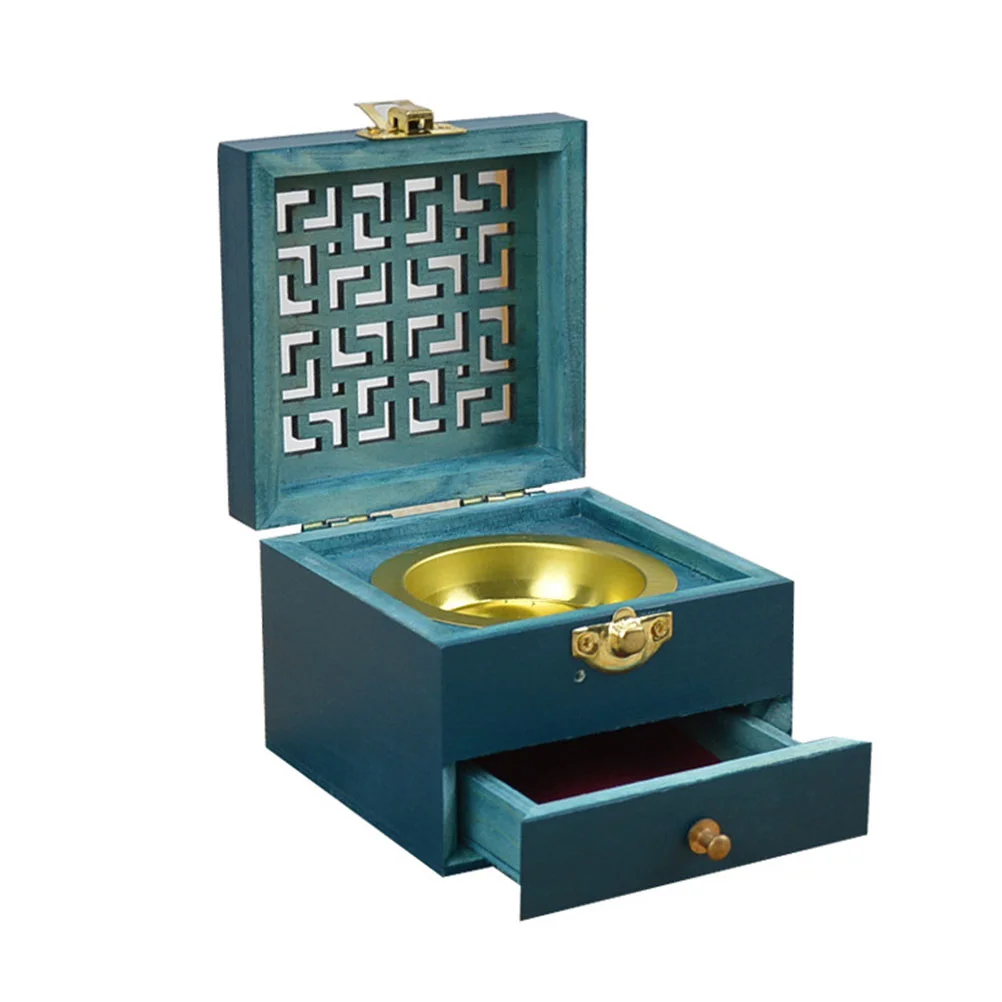

Home Ashtrays Coil Box Desk Topper Rack Metal Holder Burner Aromatherapy