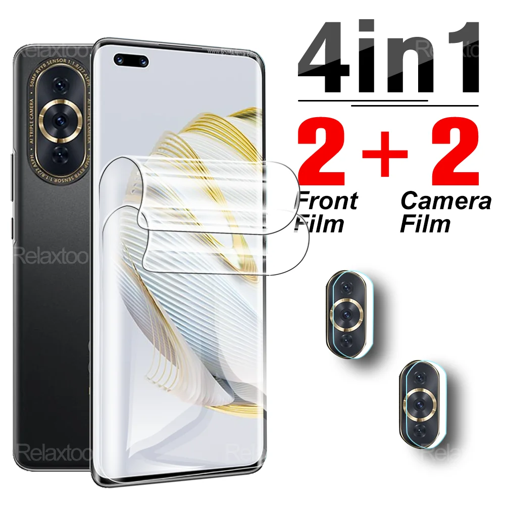 

4in1 Camera Screen Protectors For Huawei Nova 10 9 Pro 8i 8 Nova10 Nova9 SE 5G Nova8 4G Safety Hydrogel Film Not Glass 10SE 9se
