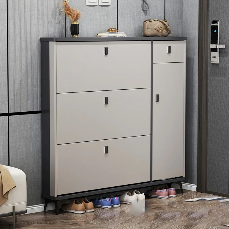 

Dust Proof Space Saving Shoe Rack White Assembled European Luxury Shoe Rack Nordic Vertical Living Room Sapateira Home Furniture