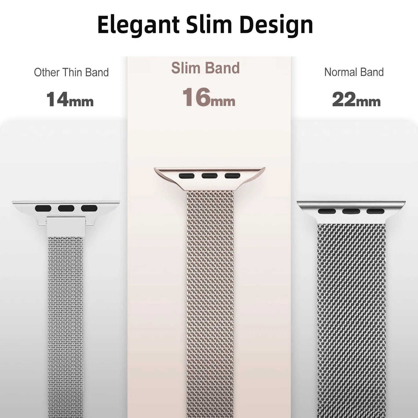 Фото Тонкая миланская петля для Apple Watch Band 40 мм 42 мм 41 мм 44 мм 45 38 Браслет Correa iWatch Series 6 SE 7 8 9 10 Ultra 2 49 мм Ремешок №1