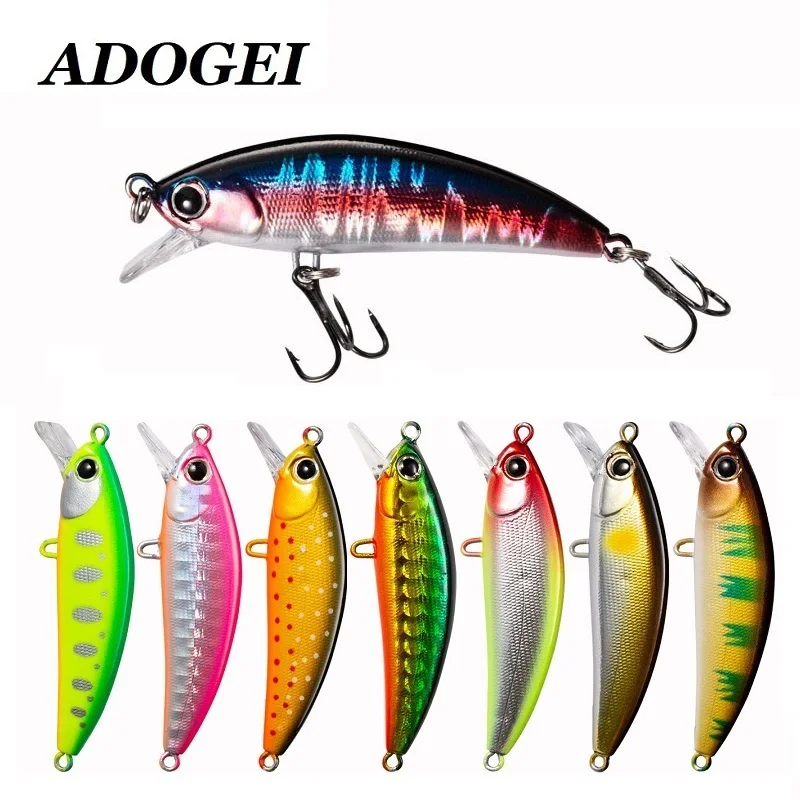 

50ss Minnow 50mm 5g Japan Fishing Lure Slow Sinking Swimbait Crankbait Isca Artificial Stream Trout Bass Pesca Whopper Plopper