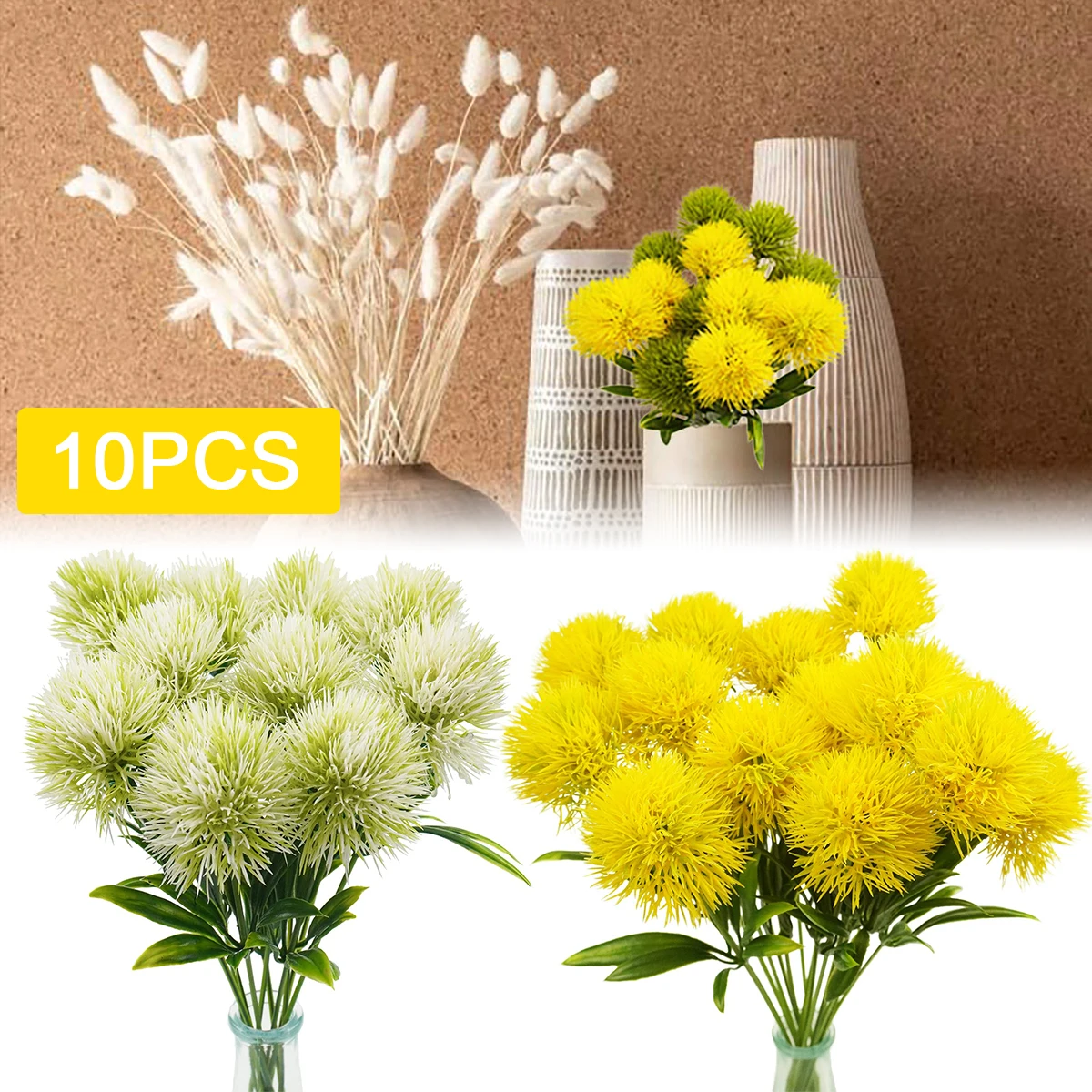 

Искусственный Одуванчик, Реалистичная искусственная Одуванчик, устойчивая к ультрафиолетовому излучению, многоразовая имитация пластико...