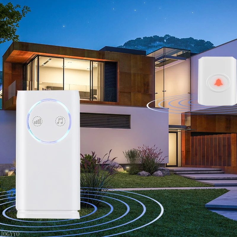 

WB02 New Doorbell Waterproof Doorbell Remote Control 433M Home Elderly Call Doorbell Wireless Doorbell Receiver Touch Button