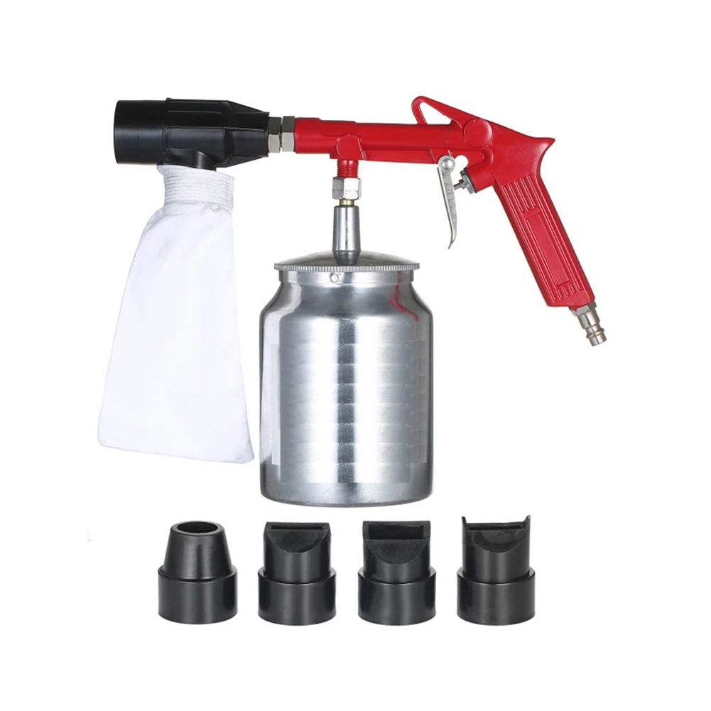 

Adjustable Sandblasting Gun Portable Sand Blaster Sand Blasting Machine Gravity Small Handheld Pneumatic Blasting Gun Set