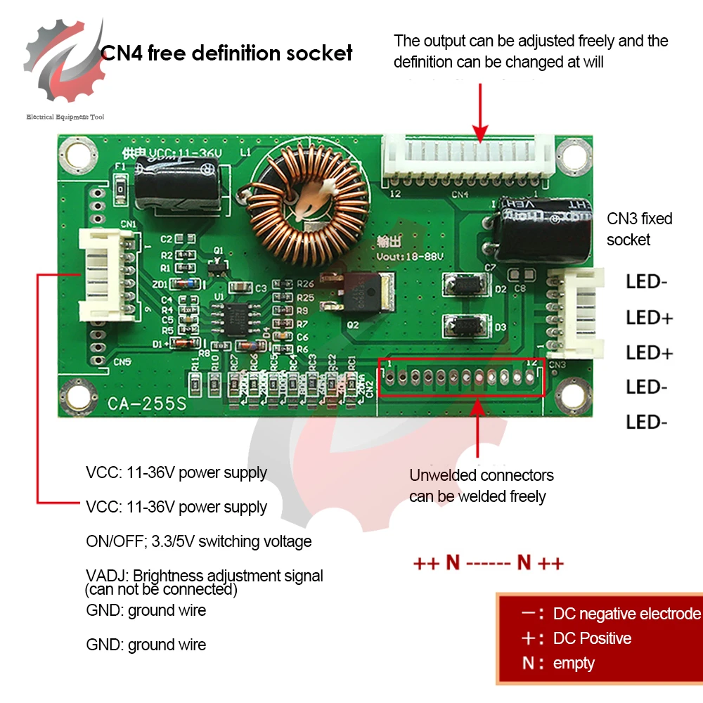 

CA-255S 10-48 Inch LED LCD TV Backlight Constant Current Board CA-255 Universal Boost Driver Inverter Board Step Up Power Module