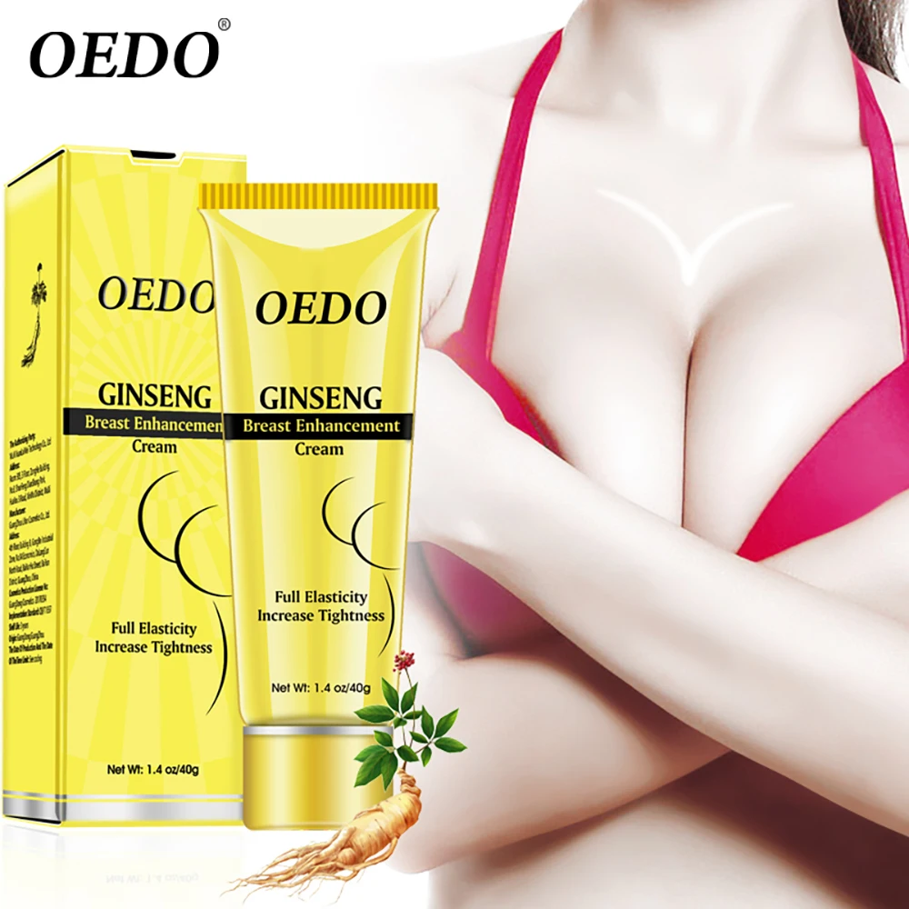 

OEDO Ginseng Breast Enlargement Body Cream Chest Enhancement Promote Female Hormone Breast Lift Firming Massage Up Size Bust