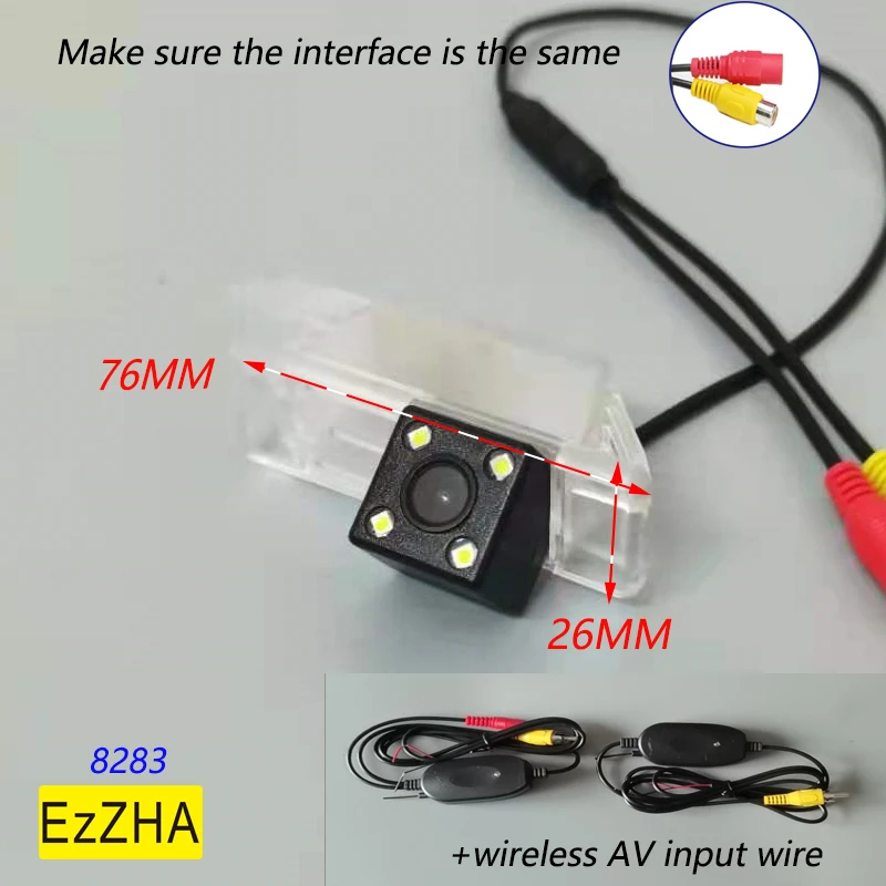 HD Беспроводная Автомобильная CCD задняя камера светодиодный светильник 8 12