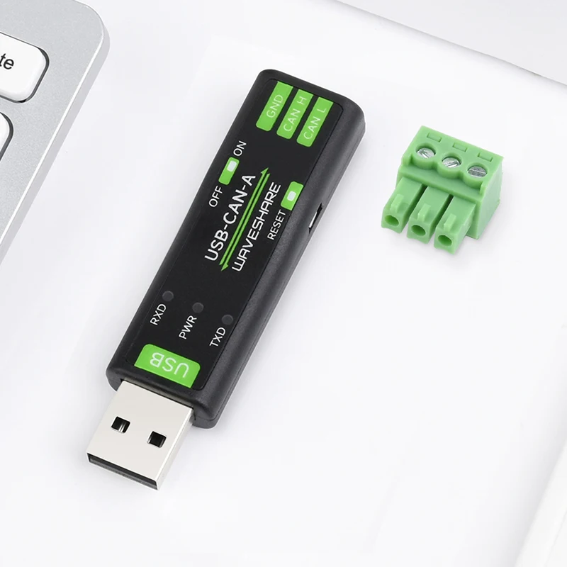 Фото Анализатор адаптера USB-CAN, модель A, решение для чипа STM32, скорость передачи CAN, 5 кбит/с-1 Мбит/с, несколько режимов работы, совместимость с несколькими системами №5