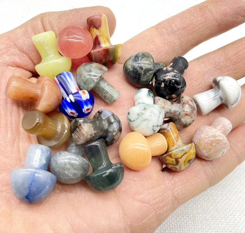 12 шт. подвеска в виде гриба флюорит лабрадорит