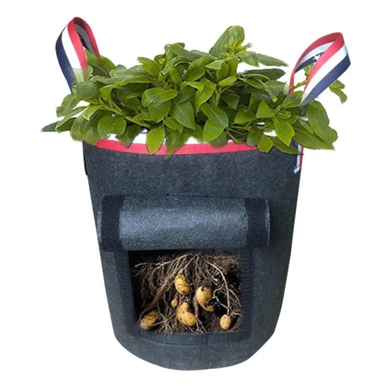 Plant Grow Bags Home Garden Potato Pot Greenhouse Vegetable Growing Bags Potato Growing Container Thicken Pot Planting Tools