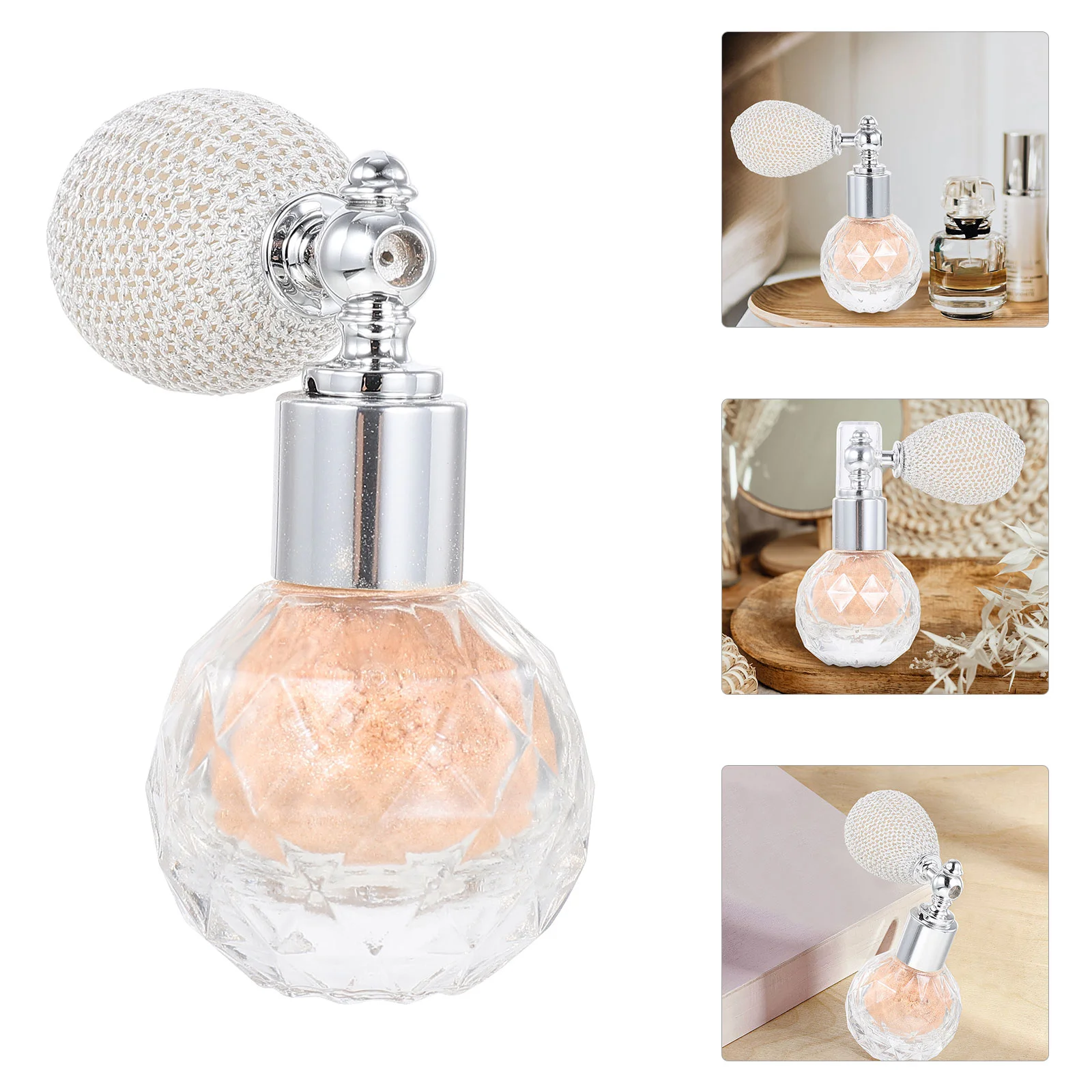 

Shimmer Powder Body Air Bag Powder Highlighter Glitter Bottle Makeup Sprayer Flash Gloss Sequins Bride