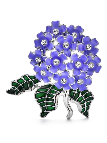 Wuli&baby брошь с цветком гортензии