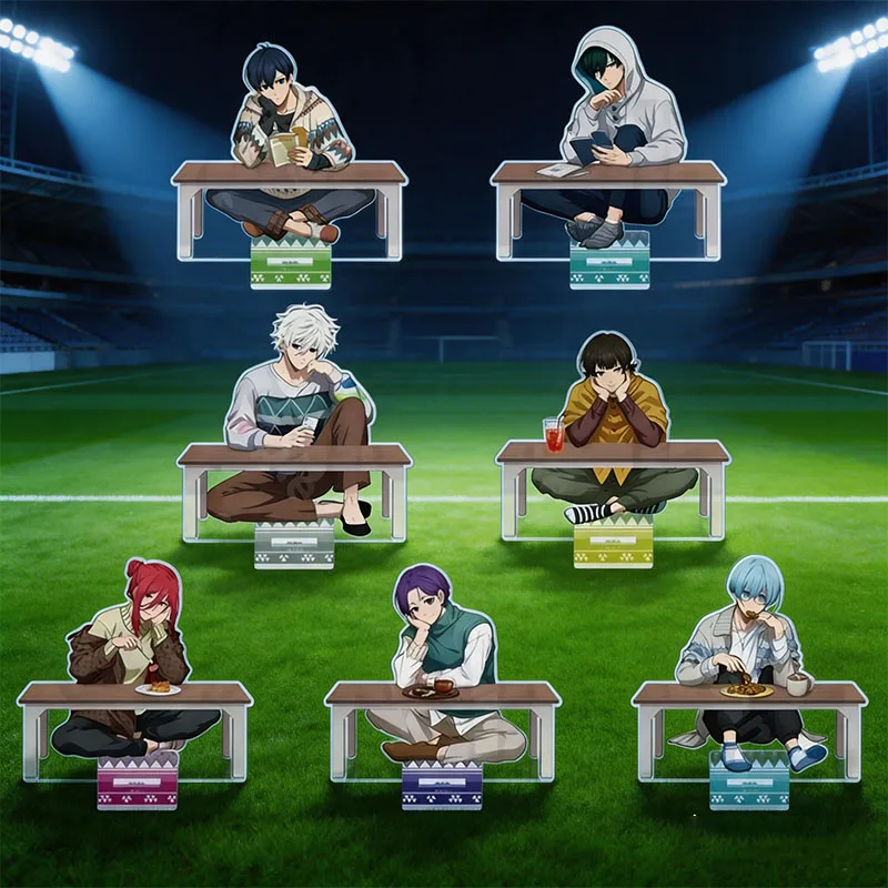Фото Горячая новинка: акриловая подставка Blue Lock Take A Break Ver. YLine Merchandise. Коллекционная аниме-фигурка. Акриловая подставка для аниме. №2