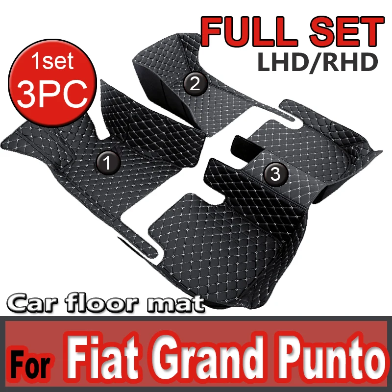 

Car Floor Mats For Fiat Grand Punto Project 199 2005~2009 3door Tapetes Para Carro Alfombrillas Coche Car Mats Car Accessories