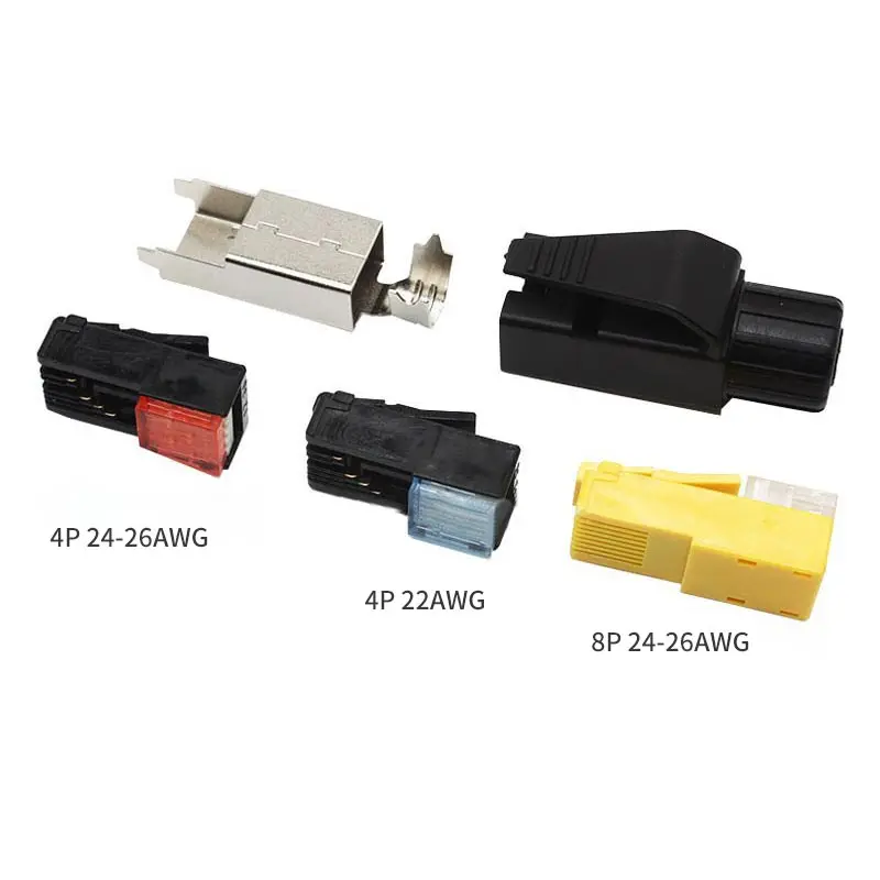 Сетевой кабельный разъем для промышленных сетей RJ45 Ethernet, 22AWG~8-контактный, 4-контактный 26AWG, ProfinetEthercat, промышленный тип (art.: 3920d8b0bf293) - 3920d8b0bf293