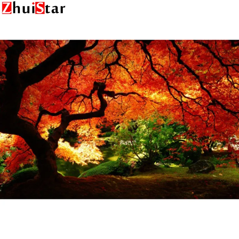 

Full Diamond 5D DIY Diamond Painting Autumn Beauty Diamond Embroidery Cross Stitch Mosaic Art Picture Home Decoration Gift