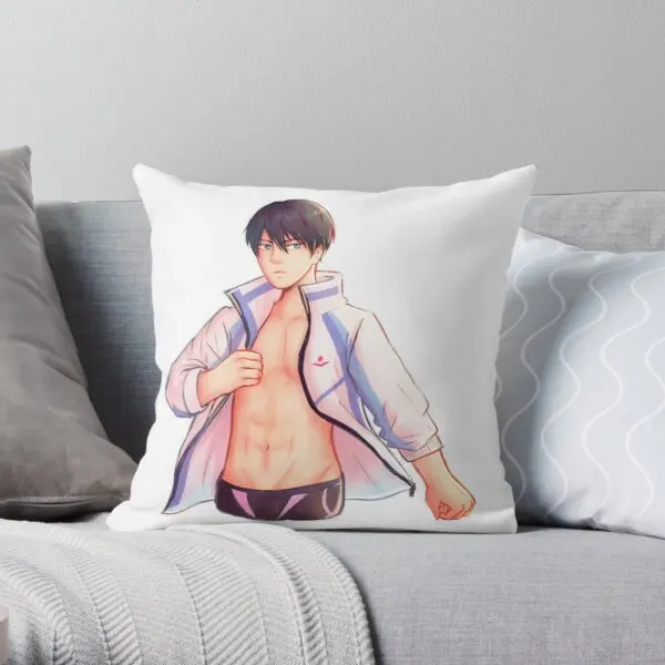 

Наволочка для подушки с принтом Haru Nanase, декоративный мягкий чехол для дивана в стиле аниме, декоративная подушка для кровати, спальни, подушки в комплект не входят
