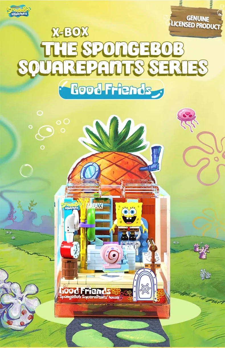 TOPTOY Губка Боб Квадратные Штаны большая звезда краб босс Осьминог брат парк