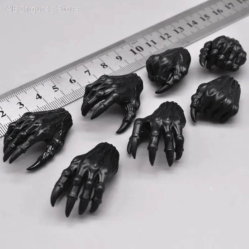 

1/6 MEDICOM RHA DX JOKER Biochemical Demon Monster Black Hand 7pcs Fit 12 Inch Soldier Action Figure Body Accessories