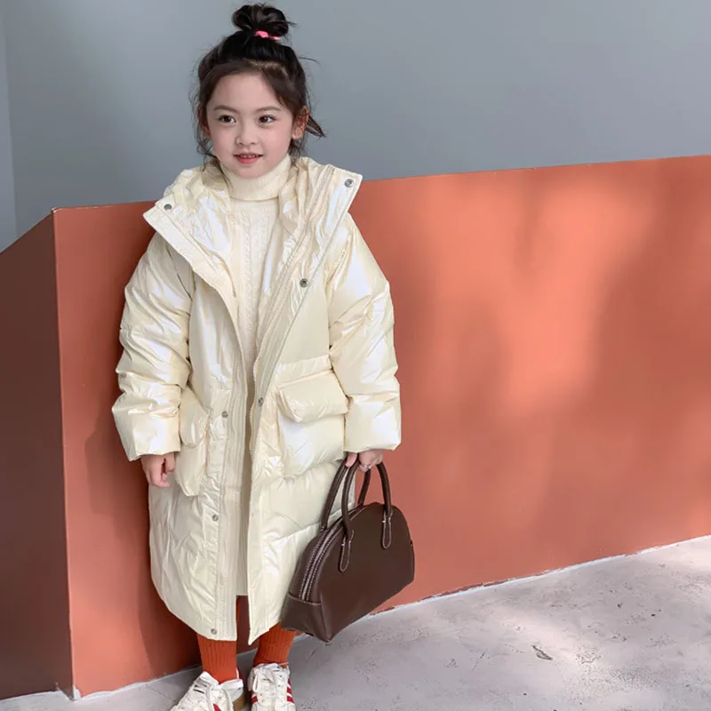 

Children's hooded down jacket girl's clothes 2022 winter clothes New girls' down padded 4-11
