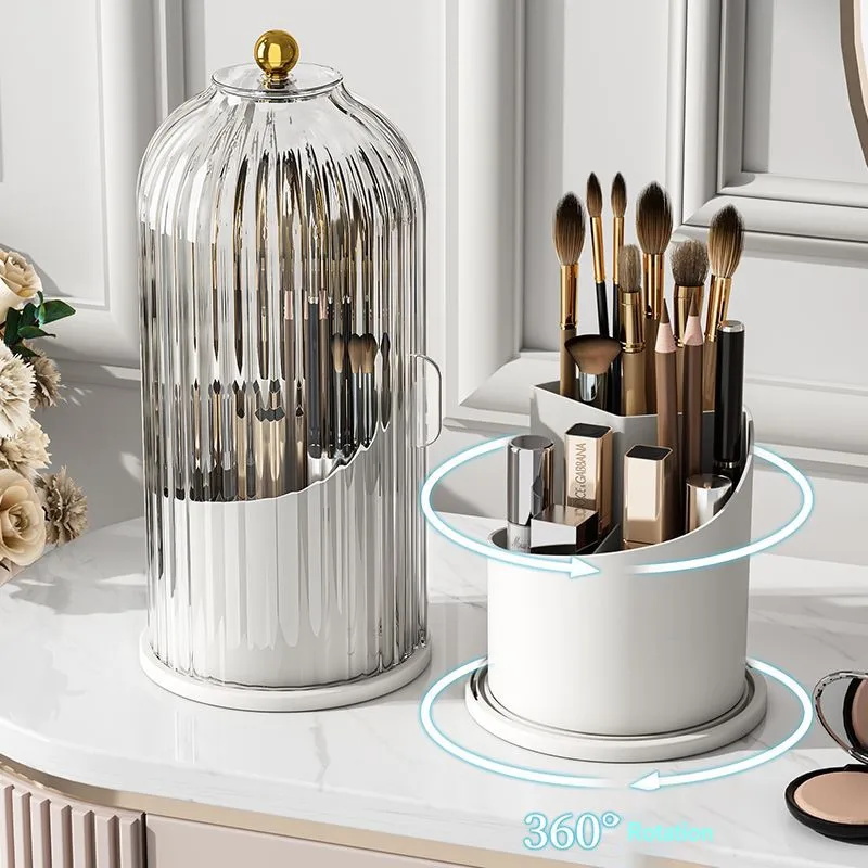

Pencil Lipstick Storage 360° Holder Lid Shadow Brushes Makeup Luxury With Eyebrow Box Rotating Cosmetic Eye Organizer Holder