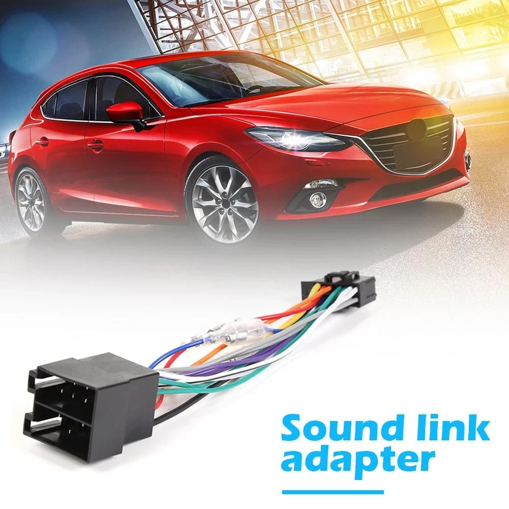 

Small Head Low Configuration Modification Line Universal Android Navigation Host Power Cord Palm News 16P Pin Plug ForVolkswagen