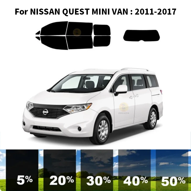 

Нанокерамическая Автомобильная УФ-пленка Precut для окон, автомобильная пленка для окон для NISSAN QUEST MINI VAN 2011-2017