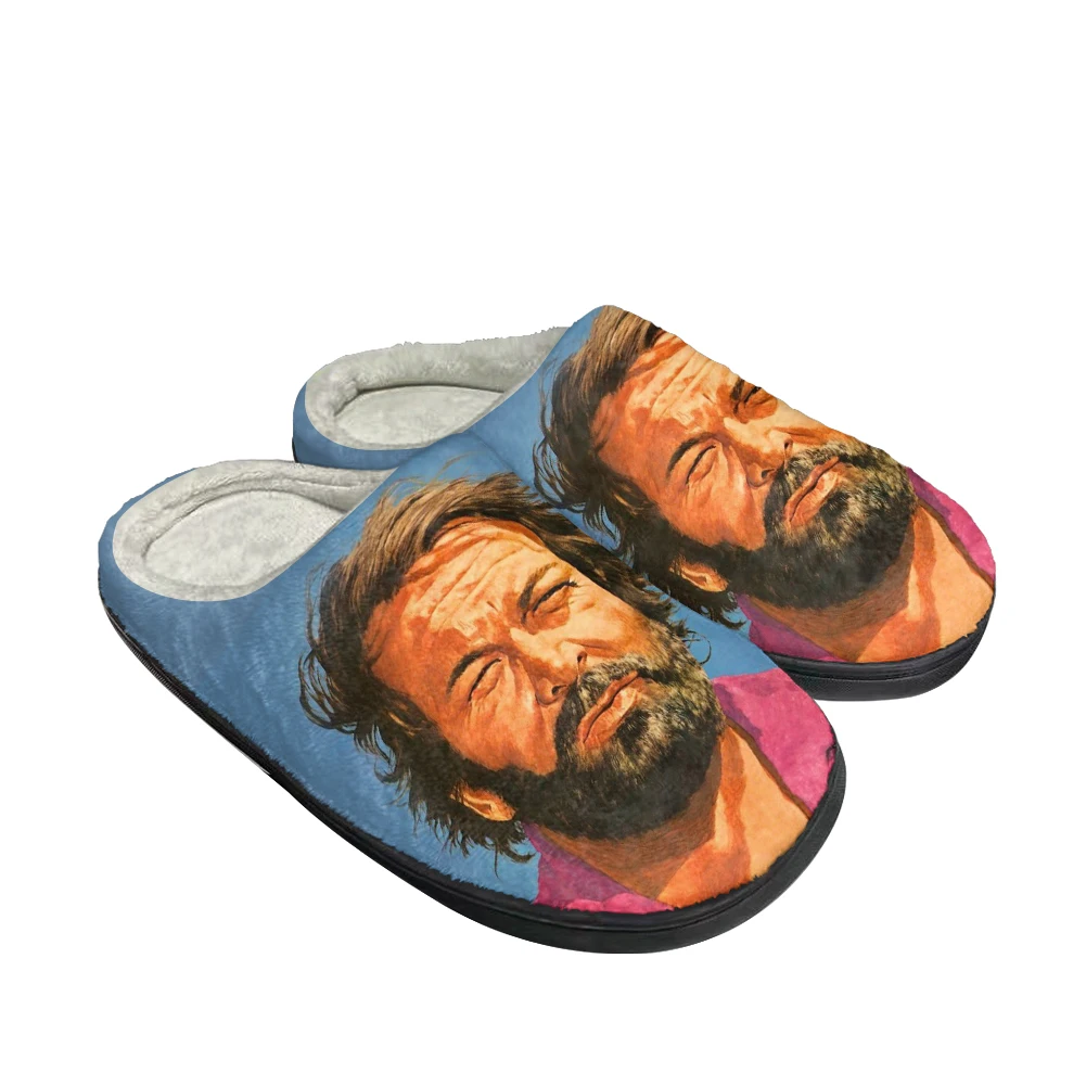 

Hot Cool Bud Spencer Fashion Cotton Custom Slippers Mens Womens Sandals Plush Casual Keep Warm Shoes Thermal Comfortable Slipper