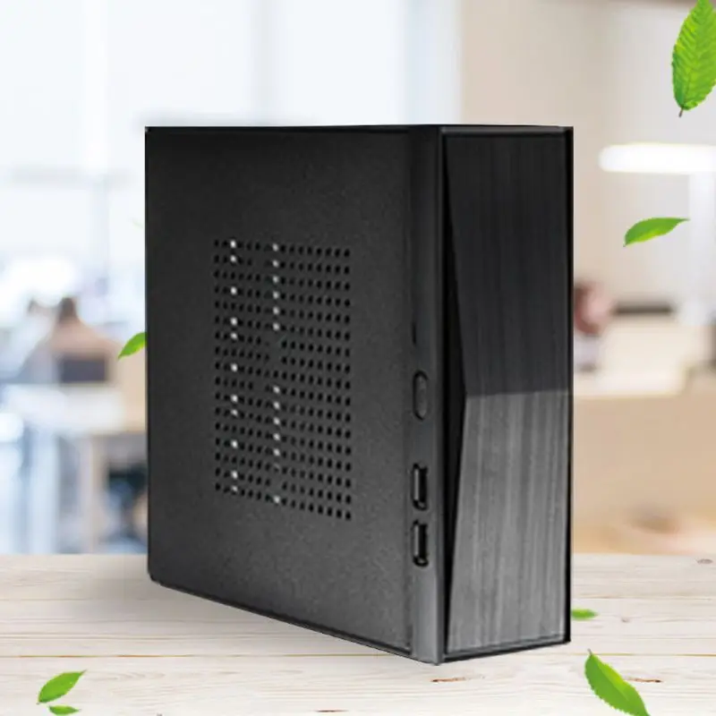 

FH05 Host Mini ITX Office Home Computer for CASE USB2.0 with Radiator Hole HTPC Power Supply Metal Desktop Chassis