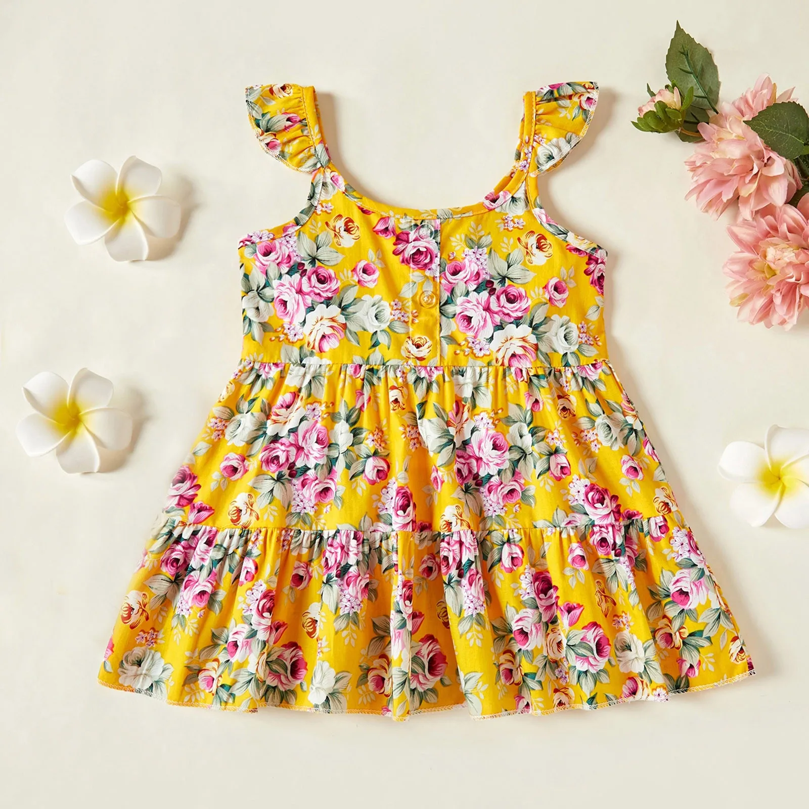

Girls Dresses Fashion Summer Style Floral Beach Bohemian Dress Infant Princess Dress Novelty Baby Clothing 3 6 9 12 18 24 Months