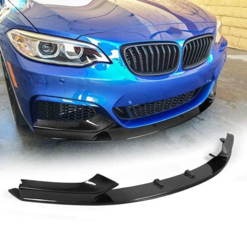 

Real Carbon Fiber Front Bumper Lip Spoiler For BMW 2 Series F22 M-Sport 14-21