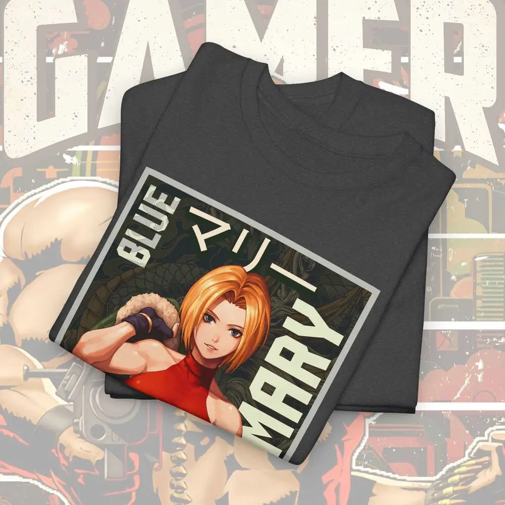 Игровая рубашка King of Fighters BlueMary коллекция футболок KOF футболка унисекс для