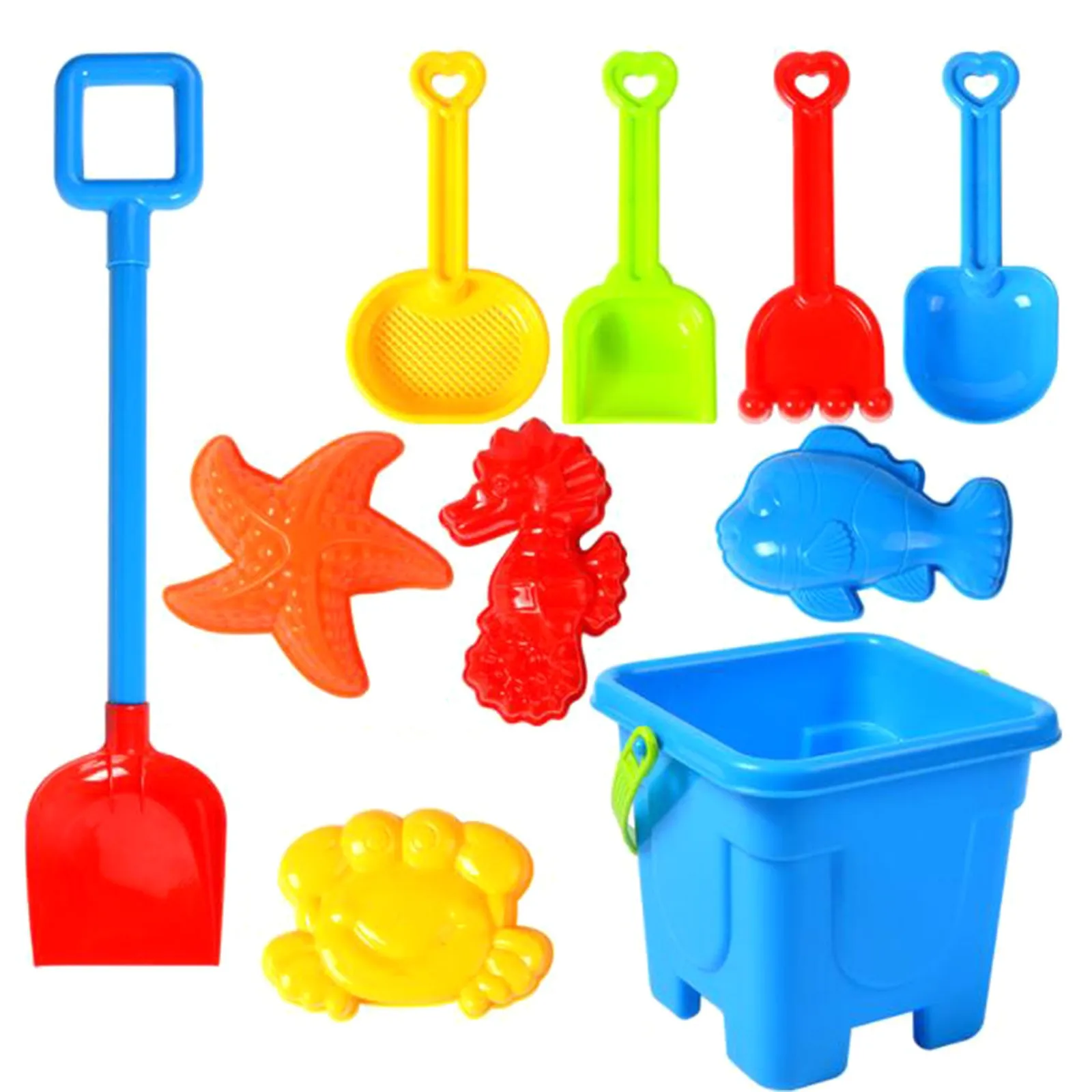 

Swimming 10-Piece Set Of Beach Toys, Children'S Beach Set Toys, Summer Outdoor Toys, Outdoor for Toddlers Age 2-4 Water Table