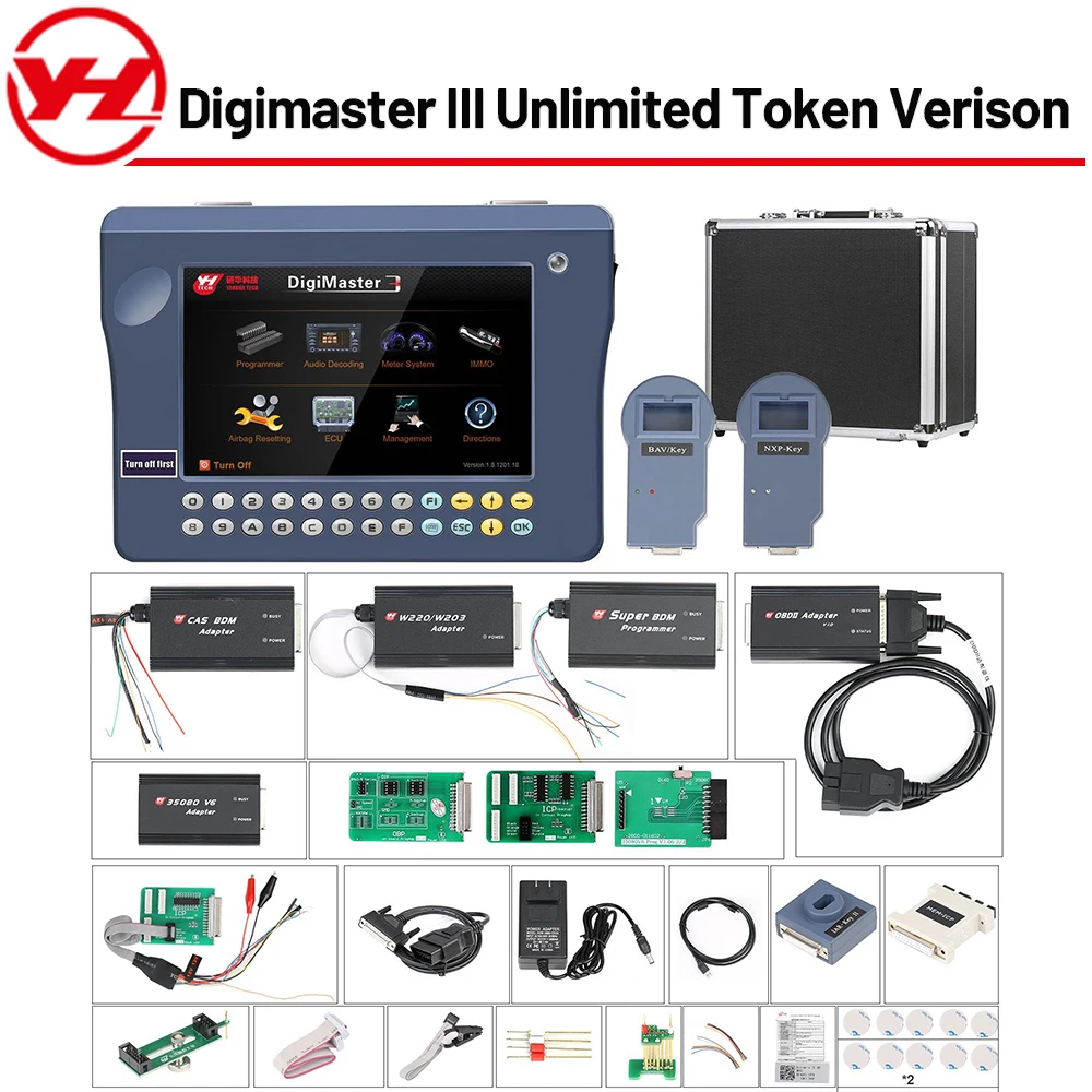

Yanhua Digimaster III Unlimited Token Verison Digimaster 3 for BMW CAS1/CAS2/CA3/CAS4+ Mileage/Key Programming