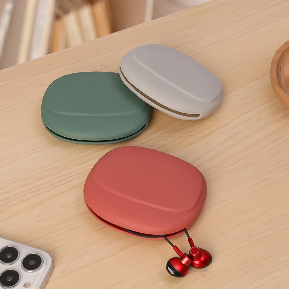 1/2/3 шт. коробка для хранения наушников силиконовый кабель U-диск органайзер милый