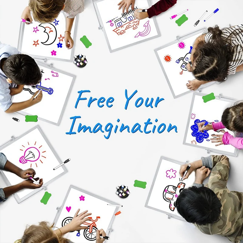 Настольная магнитная двусторонняя доска Складная Вращающаяся для письма