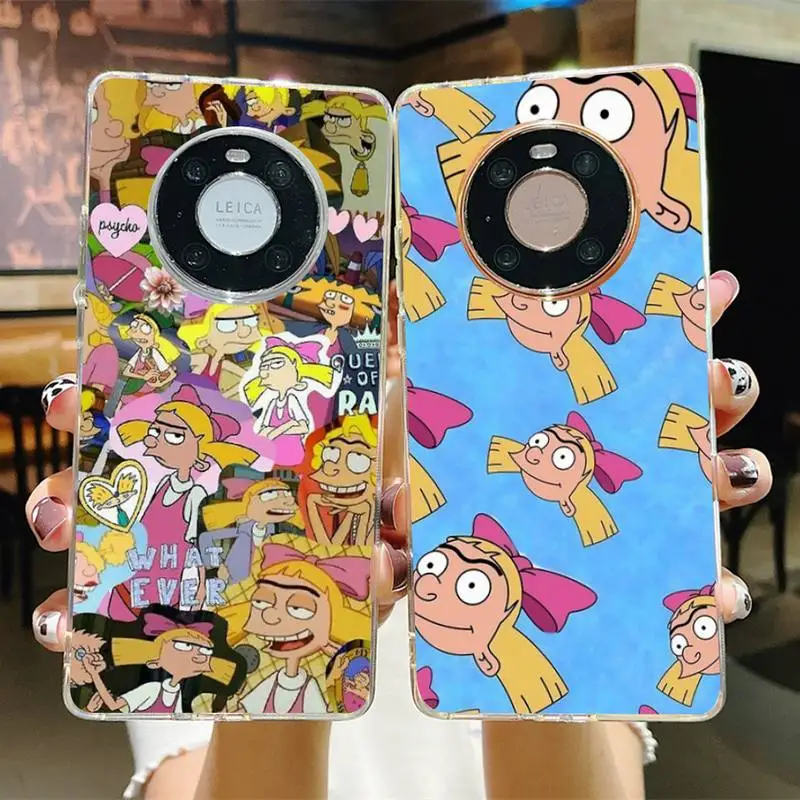 

Hey Arnolds Cartoon Phone Case for Samsung S21 A10 for Redmi Note 7 9 for Huawei P30Pro Honor 8X 10i cover