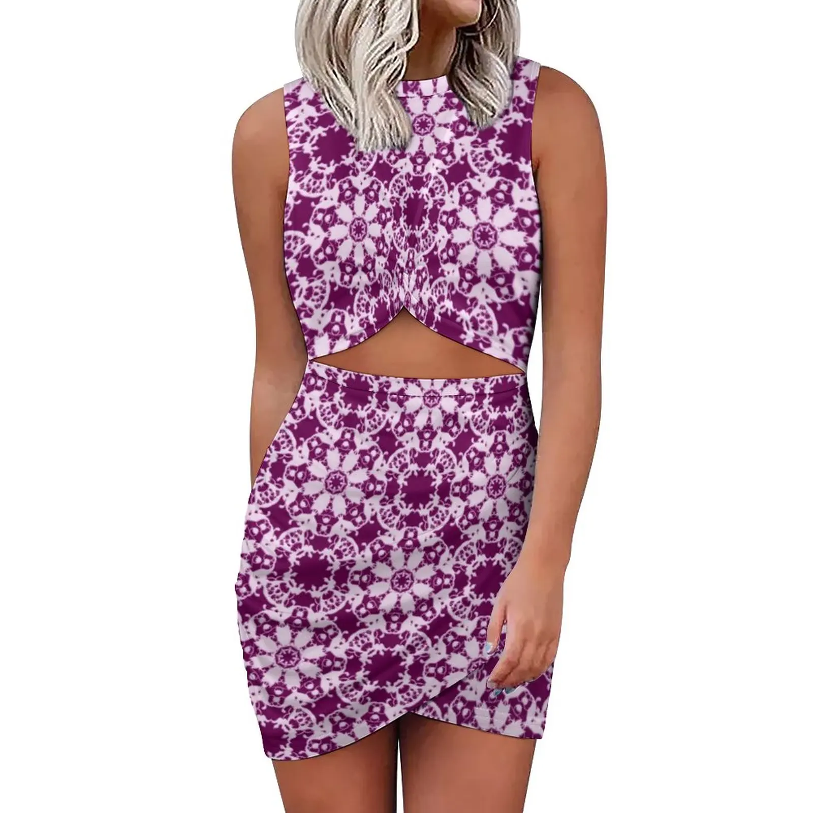 

Облегающее платье с цветочным принтом в стиле барокко, женские платья для ночного клуба, летнее ажурное уличное платье большого размера 5XL