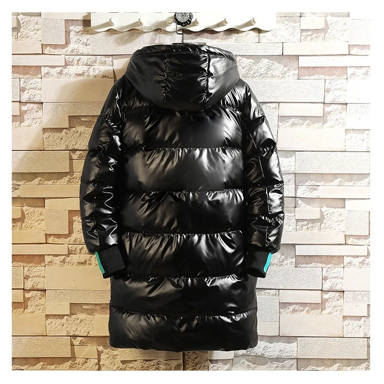 Zongke Bright Hooded Winter Parka Jacket Men 2022 Black Hooded Long Winter Coat Men Winter Parka 5XL New Arrivals пальто