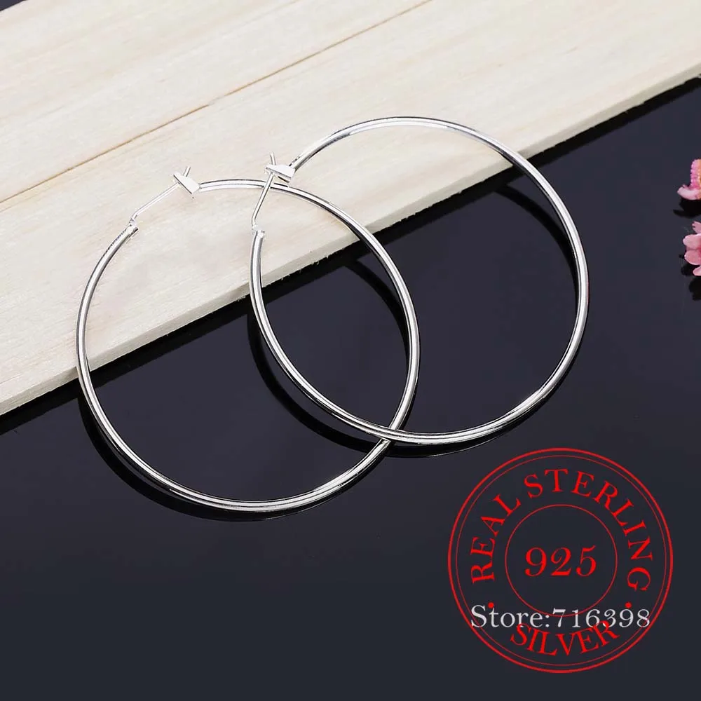 

Женские серьги-кольца из серебра 100% пробы, 925 пробы, 2022