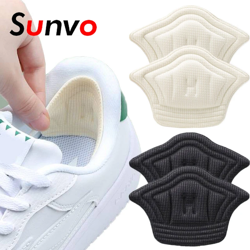 

2Pcs Insoles Patch Heel Pads Pain Relief Antiwear Sneakers Sport Shoe Cushion Feet Pad Insert Insole Heel Protector Back Sticker