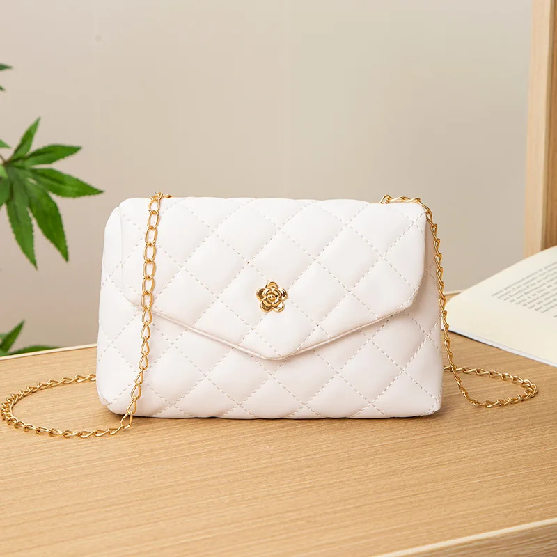 

Fashion PU Leather Mini Crossbody Bags For Women 2022 Trend Lingge Embroidery Handbag Female Casual Branded Shoulder Bags