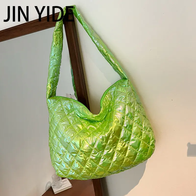 2023 Fashion Space Shoulder Bag Soft Down Cotton Color Crossbody Bags for Women Large Capacity Casual Tote Lightweight Handbags