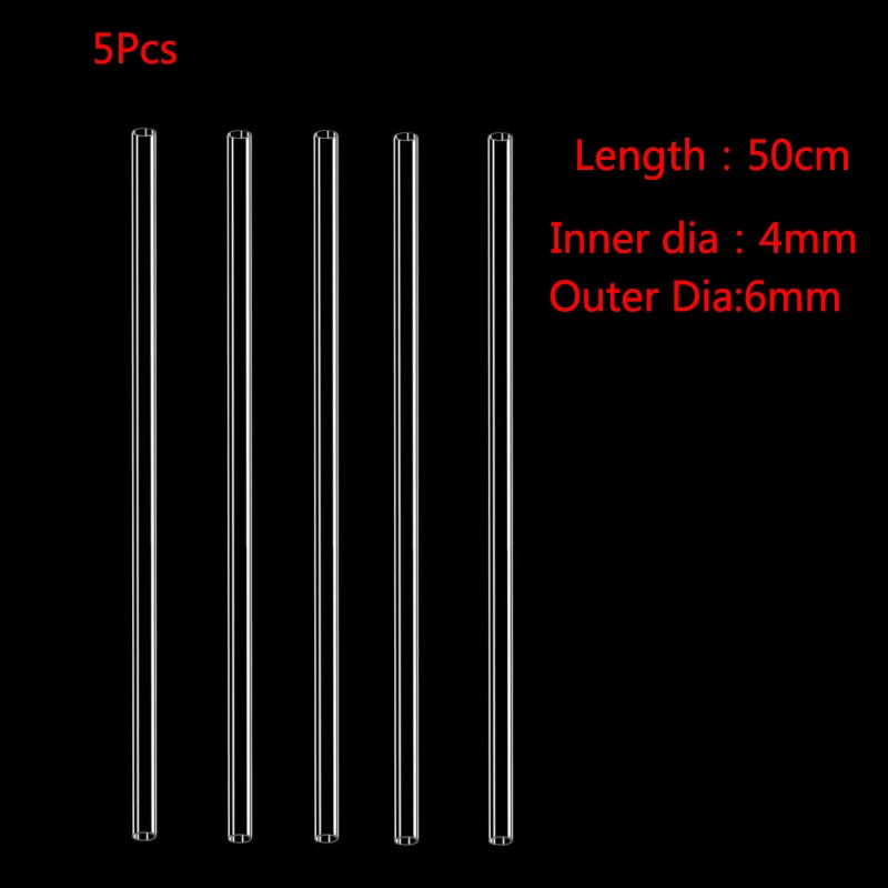 

Трубы аквариумные ZHIYANG PETG 6/8/10/12 мм 50 см 5 шт