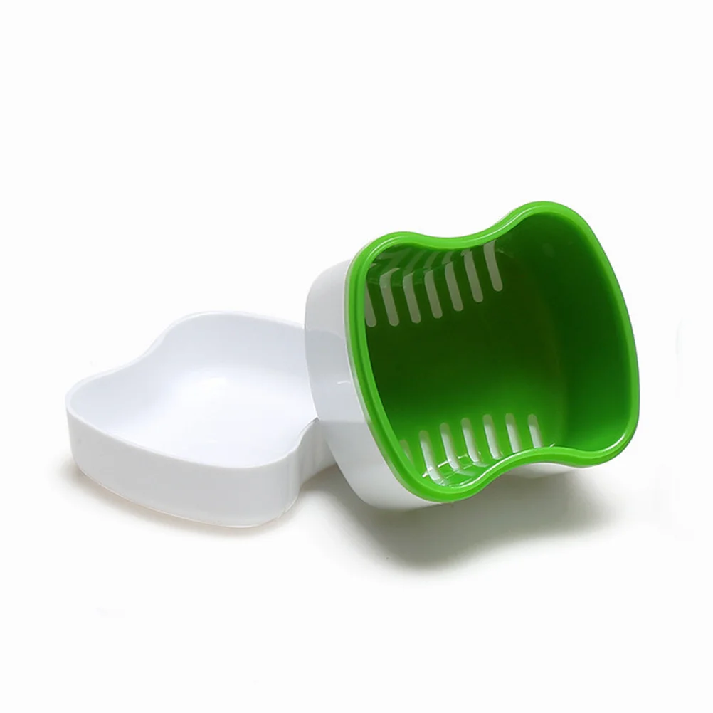 

Denture Case Container Box Storage Retainer Bath Holder Teeth Cup False Mouth Guard Mouthguard Travelpocket Cleaning