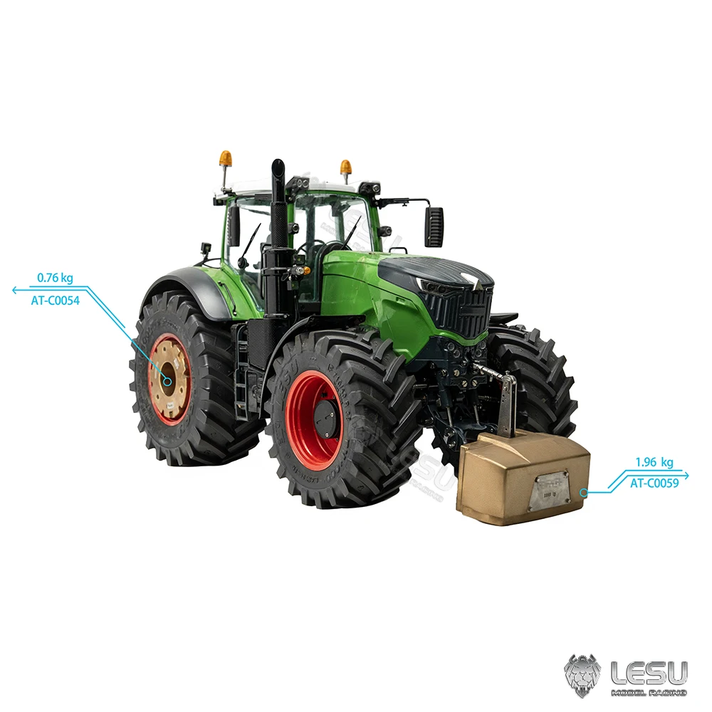 LESU 1050 1/14 противовес RC аксессуары для AOUE гидравлический трактор с дистанционным